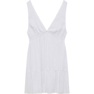 Letní šaty Pull&Bear bílá