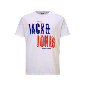 Tričko 'COAST' Jack & Jones Plus námořnická modř / humrová / bílá