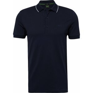 Tričko 'Paule 4' BOSS Green námořnická modř / bílá
