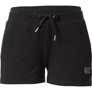 Kalhoty EA7 Emporio Armani černá / bílá