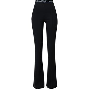 Legíny Calvin Klein Jeans černá / bílá