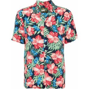 Košile 'CURACAO' Key Largo námořnická modř / nebeská modř / pastelově zelená / růžová