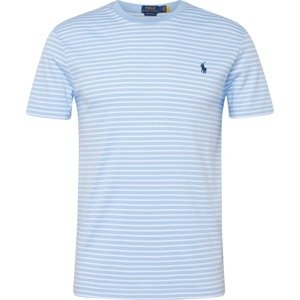 Tričko Polo Ralph Lauren námořnická modř / světlemodrá / bílá