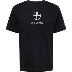 Tričko Key Largo černá / bílá