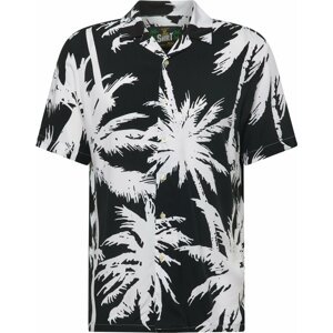 Košile 'ARUBA' Key Largo černá / bílá