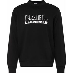 Mikina Karl Lagerfeld černá / bílá