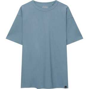 Tričko Pull&Bear kouřově modrá