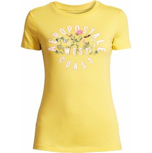 Tričko 'MAY' AÉROPOSTALE žlutá / olivová / světle růžová / bílá
