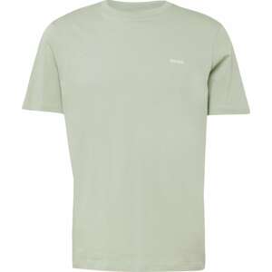 Tričko 'Dero' HUGO pastelově zelená / bílá