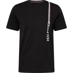 Tričko Tommy Hilfiger marine modrá / červená / černá / bílá