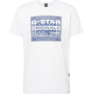 Tričko 'Bandana' G-Star Raw marine modrá / bílá