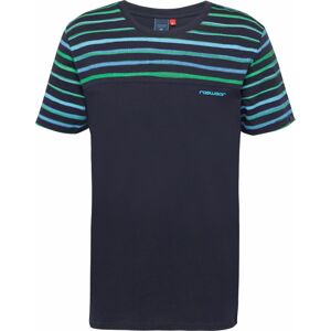 Tričko 'SONTEE' Ragwear námořnická modř / světlemodrá / trávově zelená
