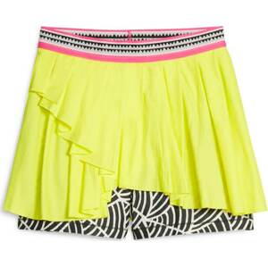 Sportovní sukně Puma svítivě žlutá / světle růžová / černá / bílá