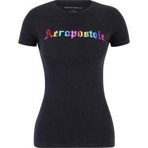 Tričko 'JUNE' AÉROPOSTALE modrá / žlutá / pink / černá