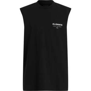 Tričko 'UNDERGROUND' AllSaints černá / bílá