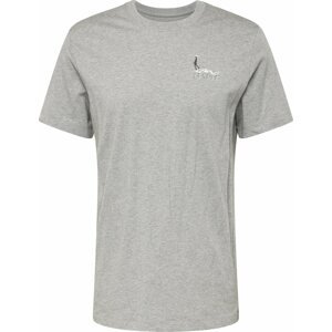 Tričko Jordan šedý melír / černá / bílá