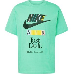Tričko Nike Sportswear citronová / nefritová / černá / bílá