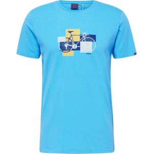 Tričko 'BLAIZE' Ragwear námořnická modř / svítivě modrá / žlutá / světle šedá