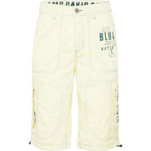 Kalhoty camp david chladná modrá / pastelově žlutá