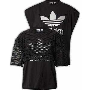 Tričko 'Big Logo' adidas Originals černá / bílá