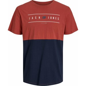 Tričko 'ELLIOT' jack & jones modrá / červená / bílá