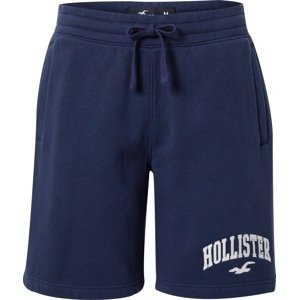 Kalhoty Hollister námořnická modř / bílá