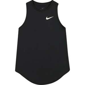 Sportovní top Nike černá / bílá