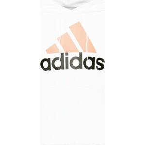 Sportovní mikina 'Essentials Logo' ADIDAS SPORTSWEAR melounová / černá / bílá
