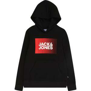 Svetr Jack & Jones Junior tmavě červená / černá / bílá