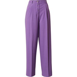 Kalhoty s puky Topshop fialová