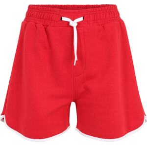 Kalhoty AÉROPOSTALE červená / bílá