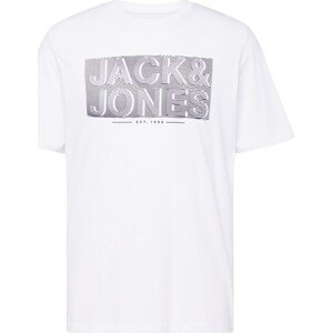 Tričko 'PETER' jack & jones černá / bílá