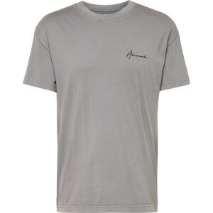 Tričko Abercrombie & Fitch šedá / černá