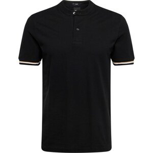 Tričko 'Pollini 01' BOSS Black velbloudí / černá / bílá