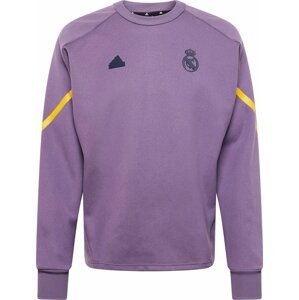 Sportovní mikina 'Real Madrid Designed For Gameday' ADIDAS SPORTSWEAR žlutá / světle fialová / černá
