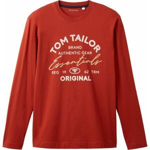 Tričko Tom Tailor žlutá / červená / bílá