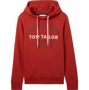 Mikina Tom Tailor tmavě modrá / rezavě červená / bílá