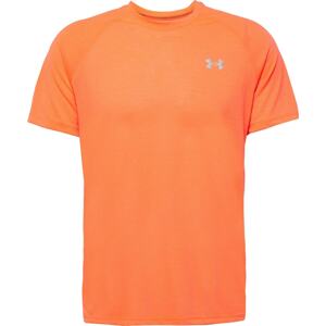 Funkční tričko 'Streaker' Under Armour světle šedá / oranžová