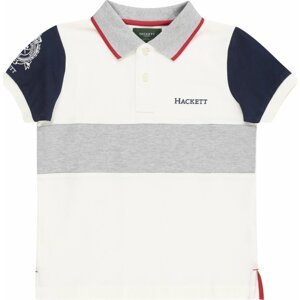 Tričko Hackett London námořnická modř / šedý melír / červená / bílá