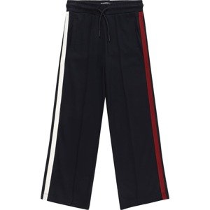 Kalhoty Tommy Hilfiger kobaltová modř / tmavě červená / bílá