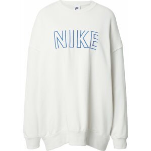Mikina Nike Sportswear světlemodrá / bílá