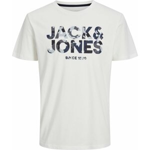 Tričko 'James' Jack & Jones Plus modrá / bílá