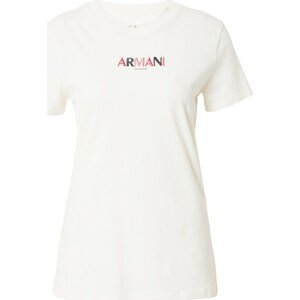 Tričko Armani Exchange pink / bílý melír
