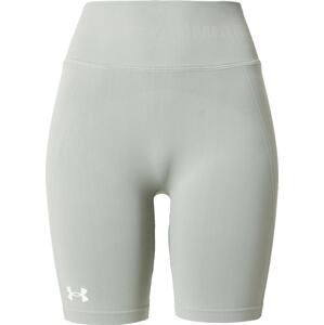 Sportovní kalhoty Under Armour pastelově zelená / bílá