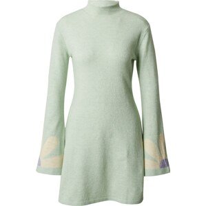 Úpletové šaty 'Captivated' florence by mills exclusive for ABOUT YOU béžová / pastelově zelená / lenvandulová