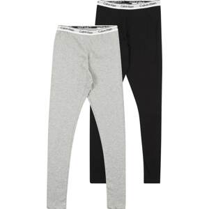 Legíny Calvin Klein Jeans šedý melír / černá / bílá