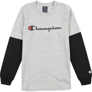 Tričko Champion Authentic Athletic Apparel světle šedá / pastelově červená / černá