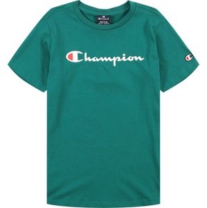 Tričko Champion Authentic Athletic Apparel smaragdová / červená / bílá