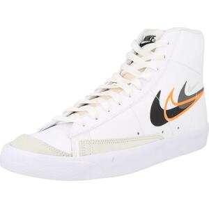 Kotníkové tenisky 'BLAZER MID 77' Nike Sportswear kámen / oranžová / černá / bílá