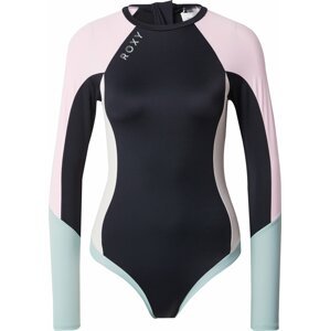 Sportovní plavky Roxy světlemodrá / pastelově růžová / černá